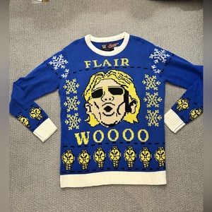 NWT WWE Ric Flair Woo Ugly Christmas Sweater